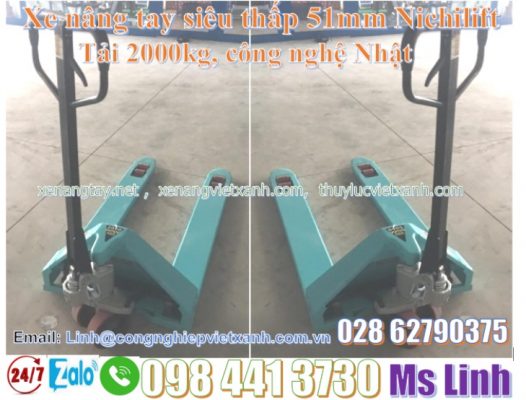 xe nâng tay thấp 51mm 2000kg